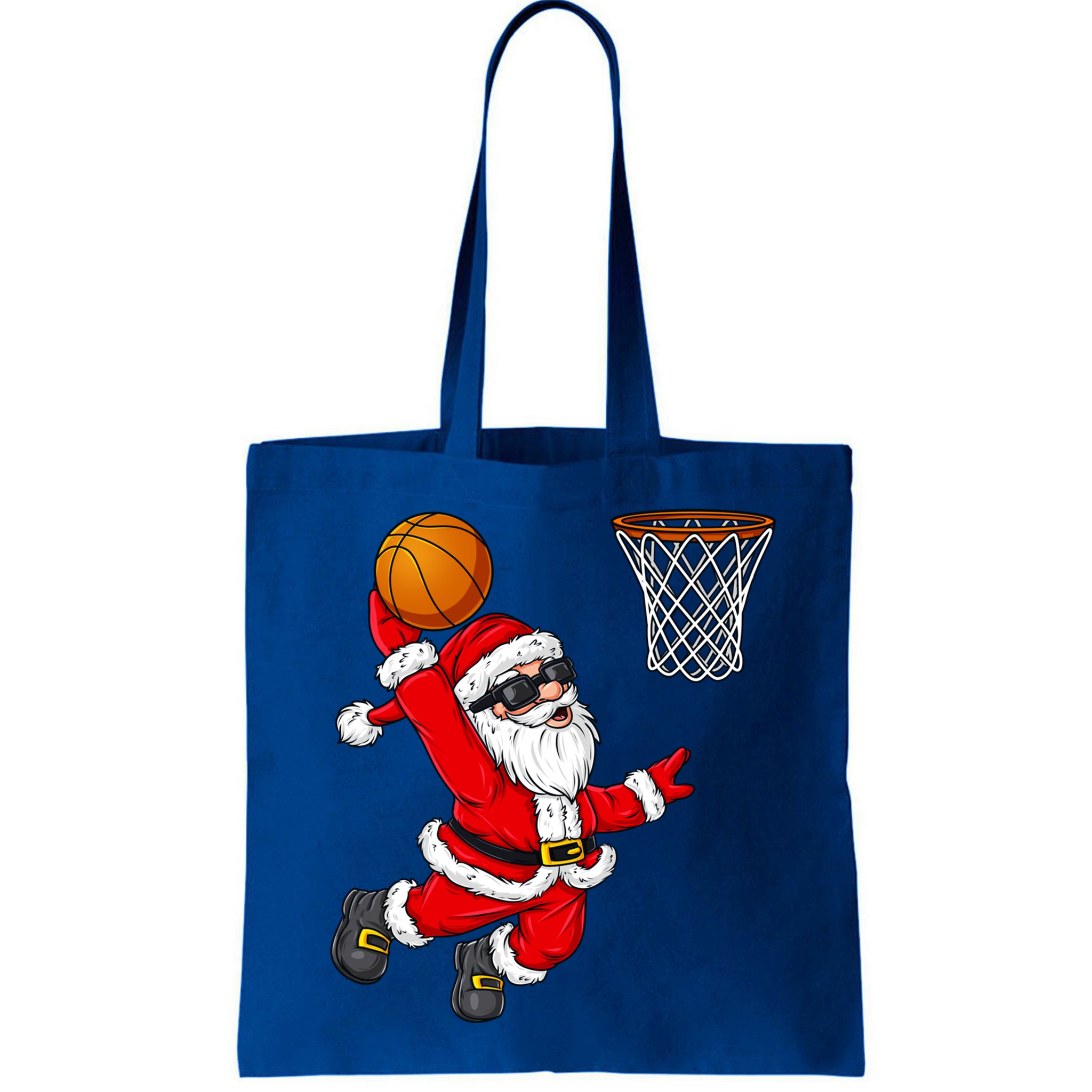 Christmas Santa Claus Dunking A Basketball Boys Xmas Cute Gift Bag