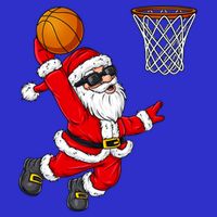 Christmas Santa Claus Dunking A Basketball Boys Xmas Cute Gift Visor