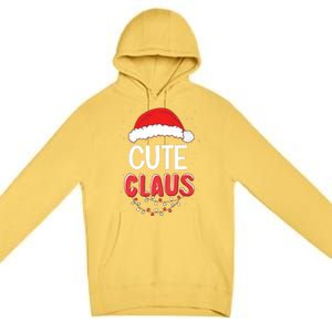 Cute Santa Claus Christmas Matching Costume Premium Pullover Hoodie