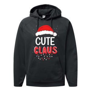 Cute Santa Claus Christmas Matching Costume Performance Fleece Hoodie