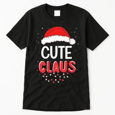 Cute Santa Claus Christmas Matching Costume Tall T-Shirt