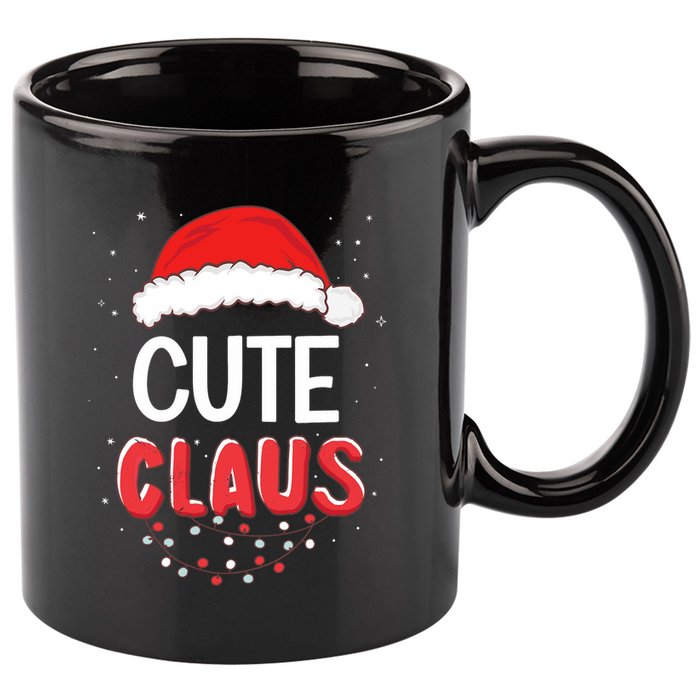 Cute Santa Claus Christmas Matching Costume 11oz C Handle Ceramic Mug