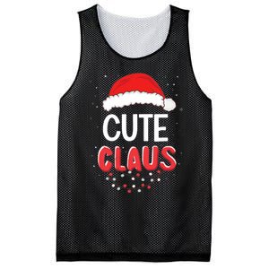 Cute Santa Claus Christmas Matching Costume Mesh Reversible Basketball Jersey Tank