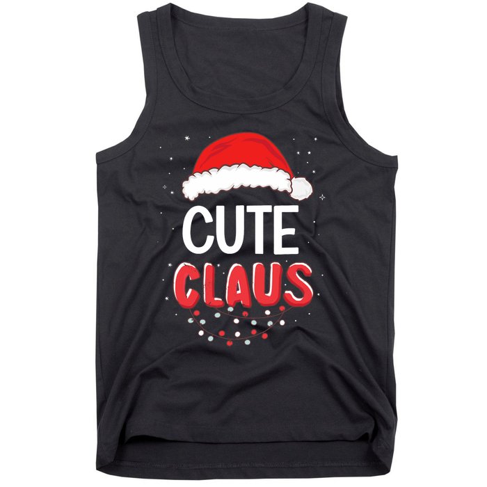 Cute Santa Claus Christmas Matching Costume Tank Top