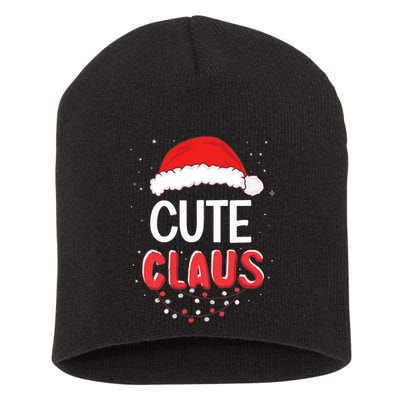 Cute Santa Claus Christmas Matching Costume Short Acrylic Beanie