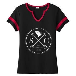 Cute South Carolina Sc The Palmetto State Ladies Halftime Notch Neck Tee