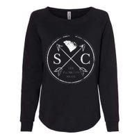 Cute South Carolina Sc The Palmetto State Womens California Wash Sweatshirt