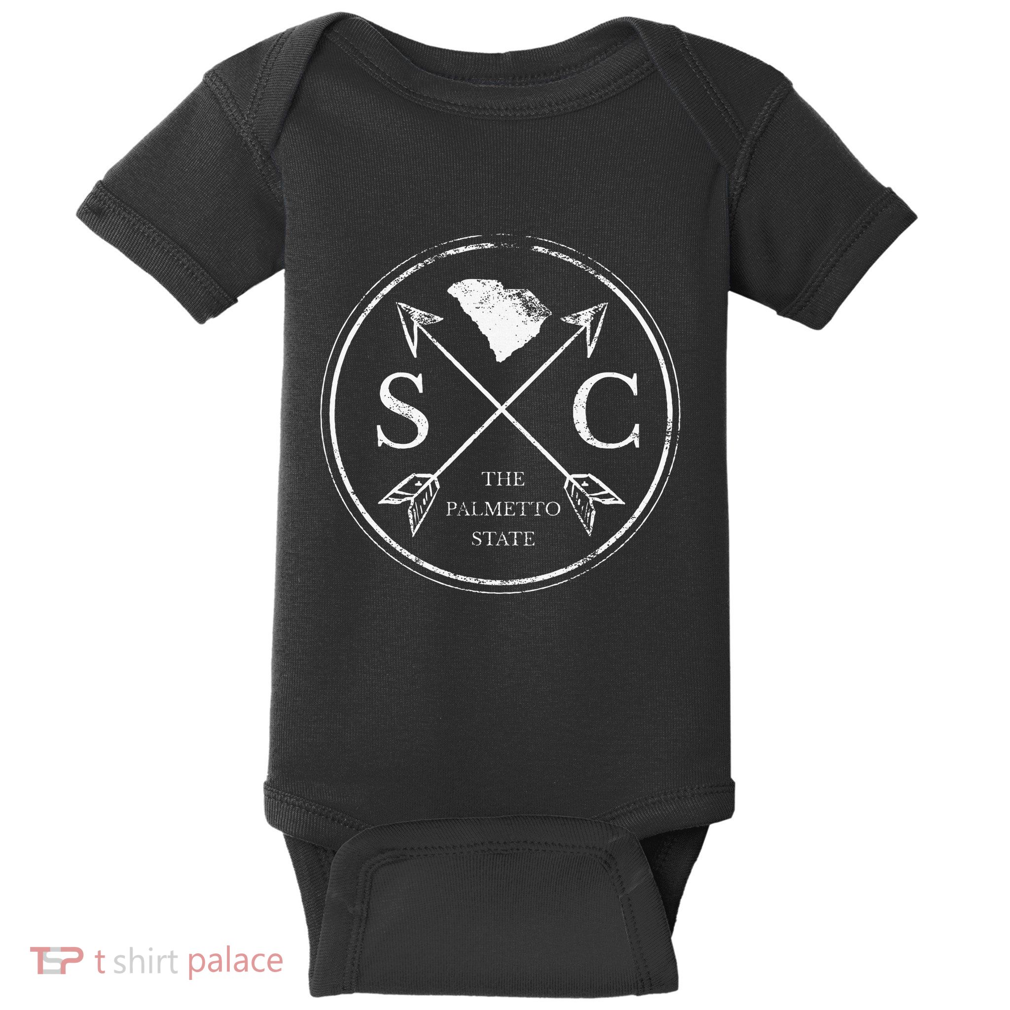 Cute South Carolina Sc The Palmetto State Baby Bodysuit