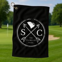 Cute South Carolina Sc The Palmetto State Golf Towel