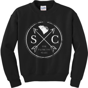 Cute South Carolina Sc The Palmetto State Kids Sweatshirt