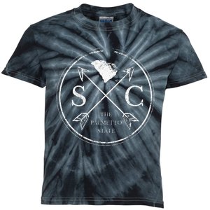 Cute South Carolina Sc The Palmetto State Kids Tie-Dye T-Shirt