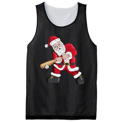 Christmas Santa Claus With Baseball Bat Baseball Mesh Reversible Basketball Jersey Tank