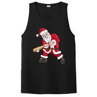 Christmas Santa Claus With Baseball Bat Baseball PosiCharge Competitor Tank