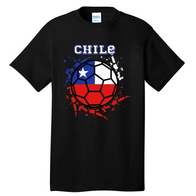 Chile Soccer Chilean Flag Futbol Fan Jersey Tall T-Shirt