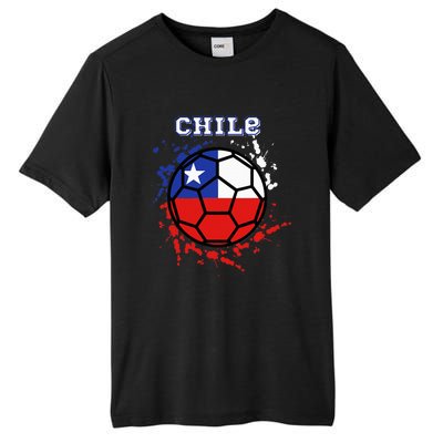 Chile Soccer Chilean Flag Futbol Fan Jersey Tall Fusion ChromaSoft Performance T-Shirt