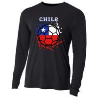 Chile Soccer Chilean Flag Futbol Fan Jersey Cooling Performance Long Sleeve Crew