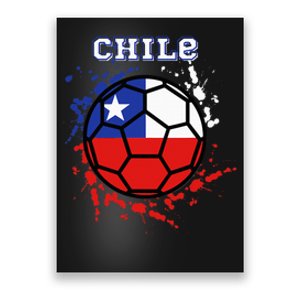 Chile Soccer Chilean Flag Futbol Fan Jersey Poster