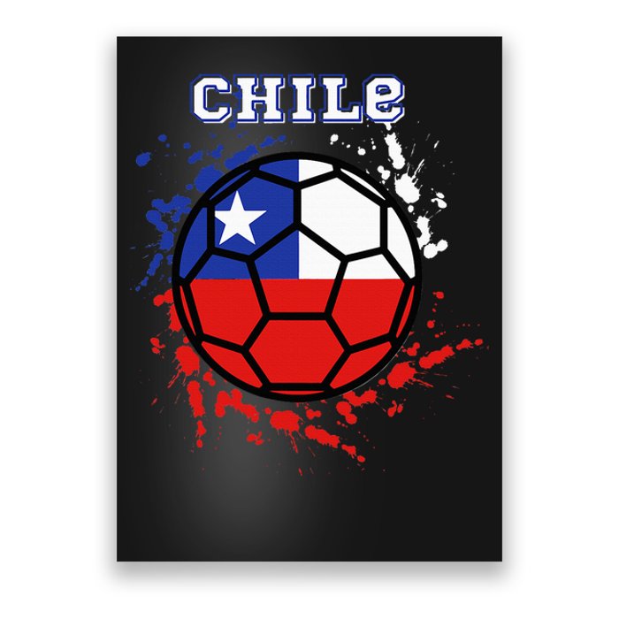 Chile Soccer Chilean Flag Futbol Fan Jersey Poster