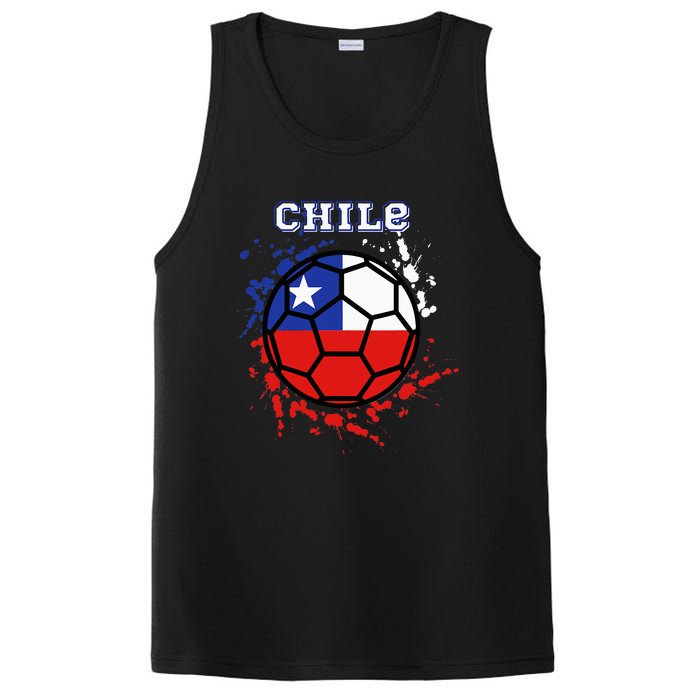 Chile Soccer Chilean Flag Futbol Fan Jersey PosiCharge Competitor Tank