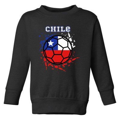 Chile Soccer Chilean Flag Futbol Fan Jersey Toddler Sweatshirt