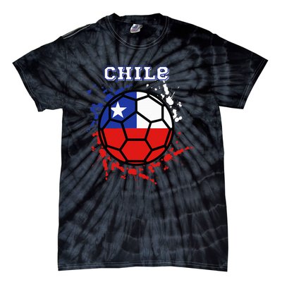 Chile Soccer Chilean Flag Futbol Fan Jersey Tie-Dye T-Shirt