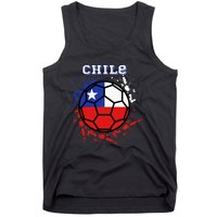 Chile Soccer Chilean Flag Futbol Fan Jersey Tank Top