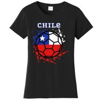 Chile Soccer Chilean Flag Futbol Fan Jersey Women's T-Shirt