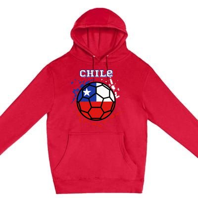 Chile Soccer Chilean Flag Futbol Fan Jersey Premium Pullover Hoodie