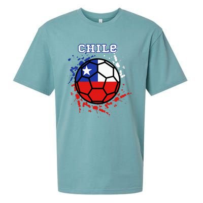 Chile Soccer Chilean Flag Futbol Fan Jersey Sueded Cloud Jersey T-Shirt