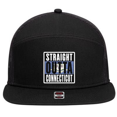 Connecticut State Ct Home State Love 7 Panel Mesh Trucker Snapback Hat
