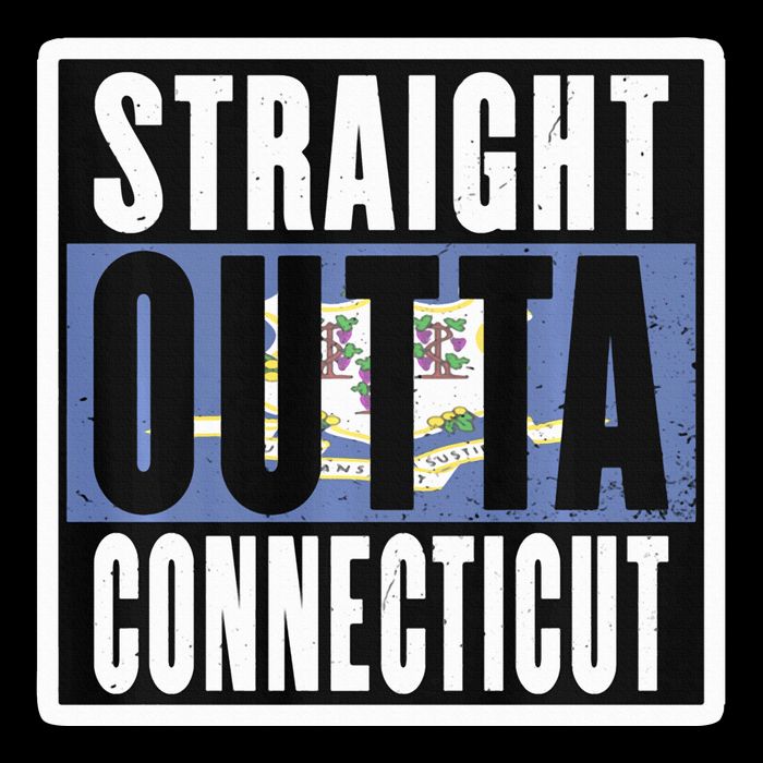 Connecticut State Ct Home State Love Flat Bill Trucker Hat