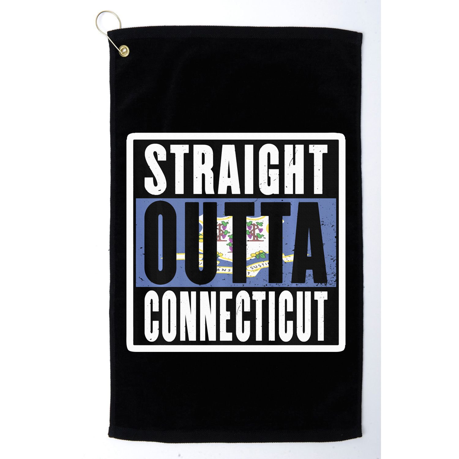 Connecticut State Ct Home State Love Golf Towel