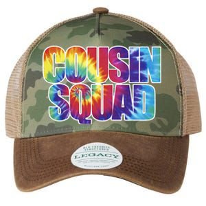 Cousin Squad Crew Family Matching Group Adult Legacy Tie Dye Trucker Hat