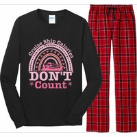 Cruise Ship Calories Don't Count Rainbow Cruising Lover Long Sleeve Pajama Set