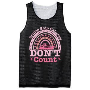 Cruise Ship Calories Don't Count Rainbow Cruising Lover Mesh Reversible Basketball Jersey Tank