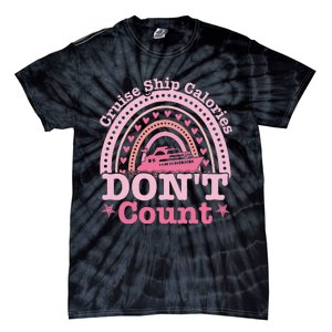 Cruise Ship Calories Don't Count Rainbow Cruising Lover Tie-Dye T-Shirt