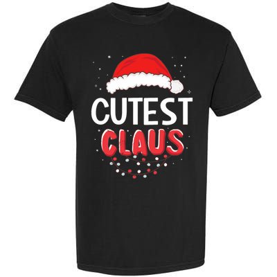Cutest Santa Claus Christmas Matching Costume Garment-Dyed Heavyweight T-Shirt
