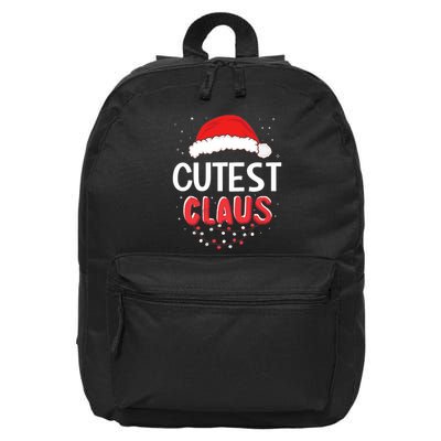 Cutest Santa Claus Christmas Matching Costume 16 in Basic Backpack
