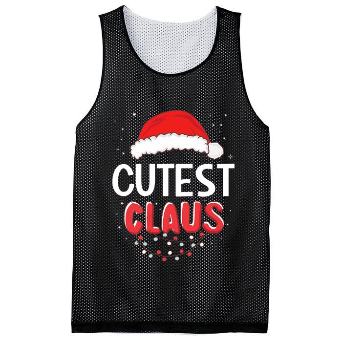 Cutest Santa Claus Christmas Matching Costume Mesh Reversible Basketball Jersey Tank