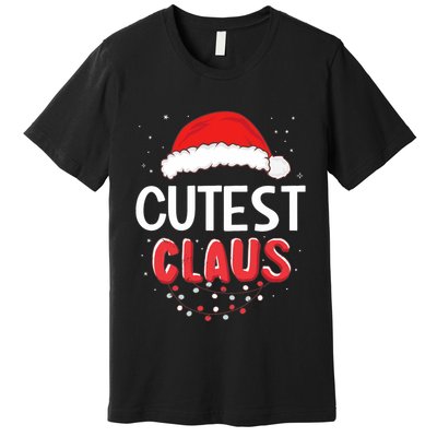 Cutest Santa Claus Christmas Matching Costume Premium T-Shirt