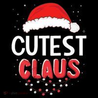 Cutest Santa Claus Christmas Matching Costume Womens T-Shirt