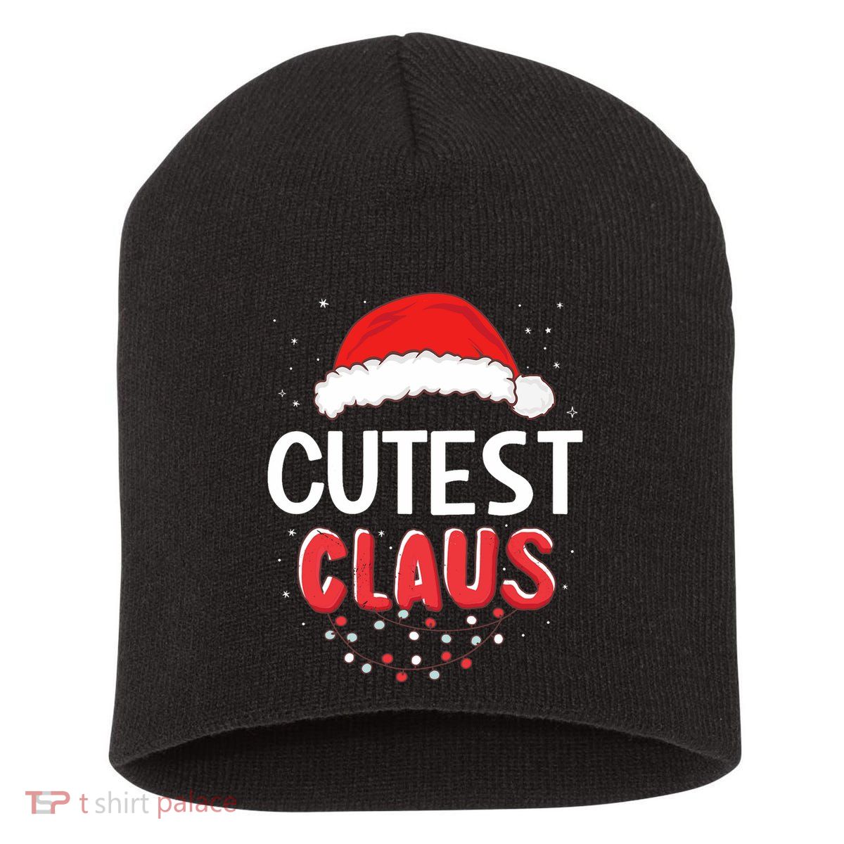 Cutest Santa Claus Christmas Matching Costume Short Acrylic Beanie