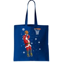 Christmas Santa Claus Dunking Basketball Pajama Xmas Lover Cool Gift Tote Bag