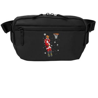 Christmas Santa Claus Dunking Basketball Pajama Xmas Lover Cool Gift Crossbody Pack