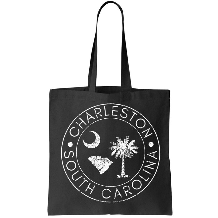 Charleston South Carolina Flag State Map Sc Home Vintage Bag