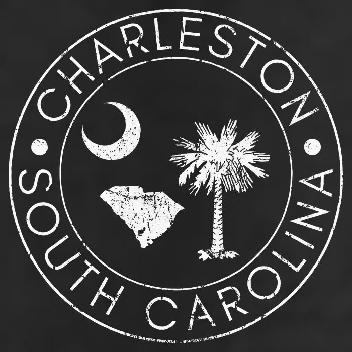 Charleston South Carolina Flag State Map Sc Home Vintage Golf Towel