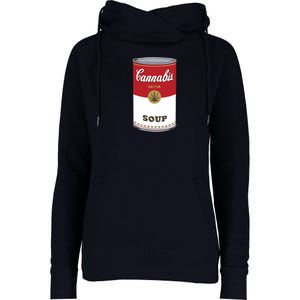 Cannabis Soup Womens Funnel Neck Pullover Hood