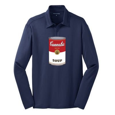 Cannabis Soup Silk Touch Performance Long Sleeve Polo