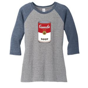 Cannabis Soup Women's Tri-Blend 3/4-Sleeve Raglan Shirt