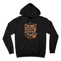 Cincinnati Soccer Cincy Futbol Cool Nati Skyline Hoodie